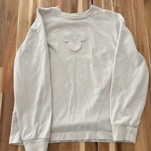 GAP Cream Sweatshirt with Subtle Mickey Design
